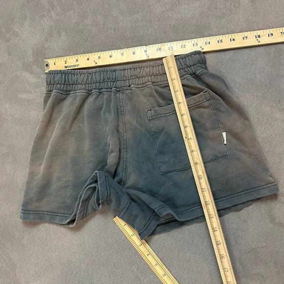 Urban Outfitters Gray Faded Bleached Sweat Shorts Drawstring Waist Pull On S - Picture 9 of 9